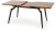 Stół rozkładany Cambell 140 - 180 cm dąb naturalny/czarny