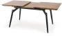 Stół rozkładany Cambell 140 - 180 cm dąb naturalny/czarny