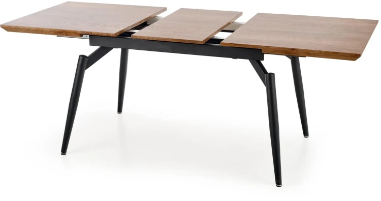 Stół rozkładany Cambell 140 - 180 cm dąb naturalny/czarny