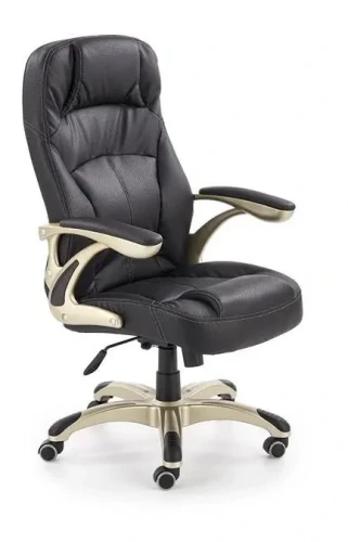 Fotel gabinetowy Carlos obrotowy do biura czarny