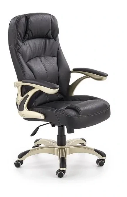 Fotel gabinetowy Carlos obrotowy do biura czarny