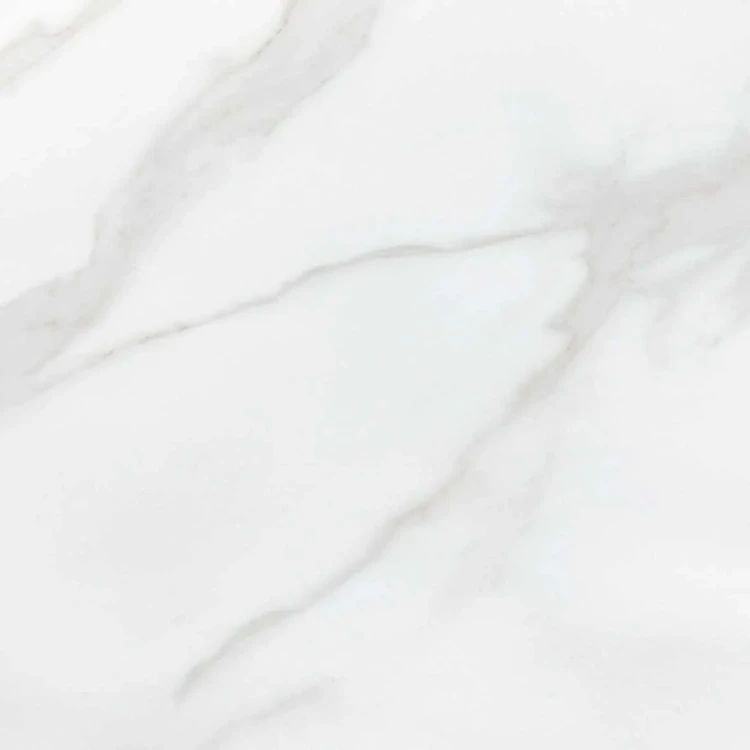 Stół okrągły Casemiro 90 cm blat biały marmur/złoty