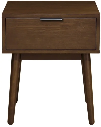 Szafka nocna Cassina z szufladą do sypialni orzech