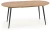 tół rozkładany Colorado 120-160 cm owalny dąb złoty / czarny