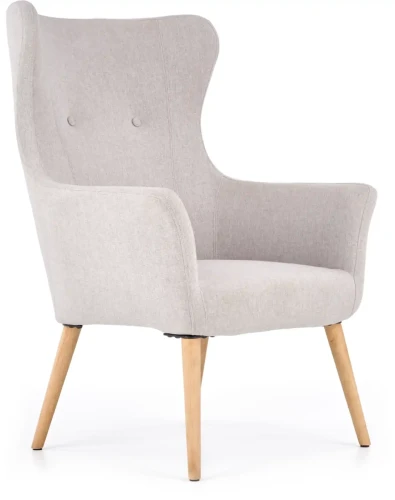 Fotel wypoczynkowy Cotto do salonu popielaty