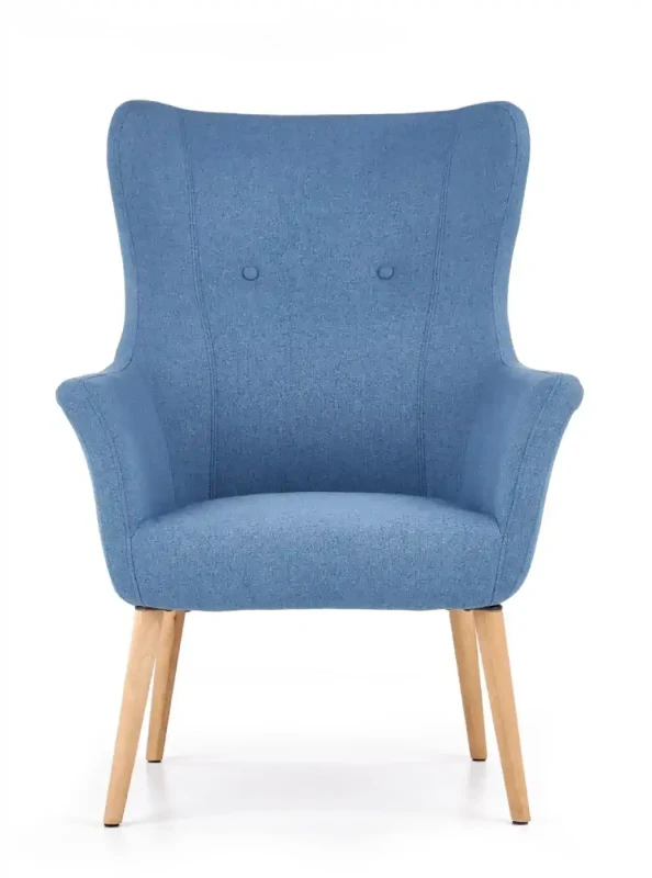 Fotel wypoczynkowy Cotto do salonu niebieski