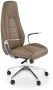 Fotel gabinetowy Darwin obrotowy do biura cappuccino