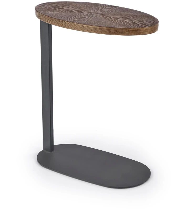 Ława Delphi do salonu orzechowy/czarny