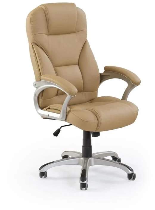 Fotel gabinetowy Desmond obrotowy do biura beżowy