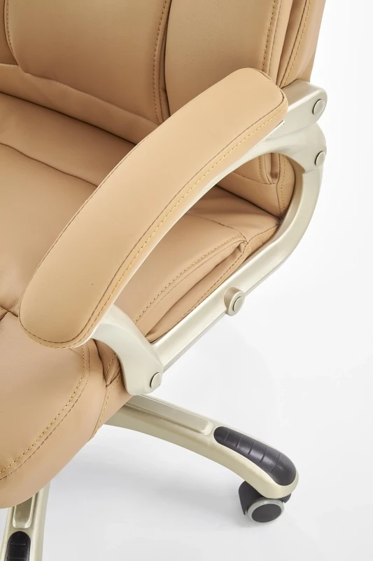 Fotel gabinetowy Desmond obrotowy do biura beżowy