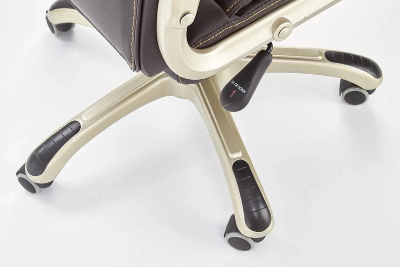 Fotel gabinetowy Desmond obrotowy do biura ciemny brąz