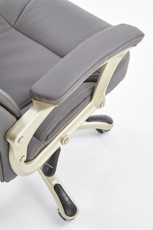 Fotel gabinetowy Desmond obrotowy do biura popielaty