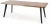 Stół rozkładany Dickson 120-180cm blat dąb naturalny/czarny