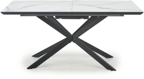 Stół rozkładany Diesel 160-200cm blat biały marmur/czarny