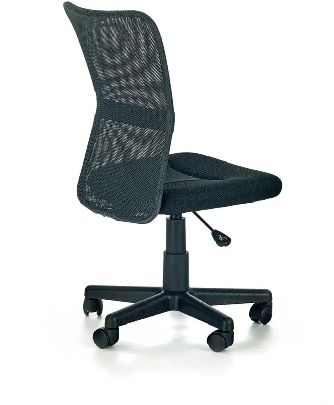 Fotel gabinetowy Dingo obrotowy młodzieżowy do biura popielaty/czarny