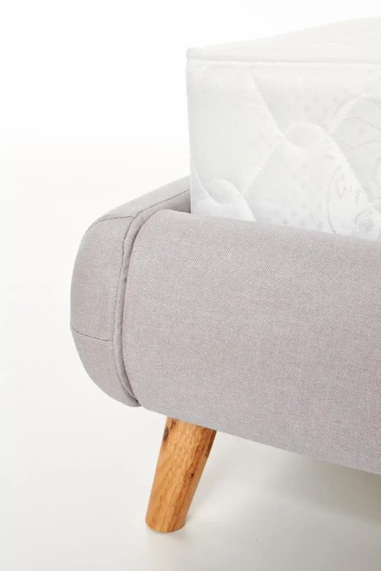 Łóżko podwójne Elanda 160x200cm jasny popiel