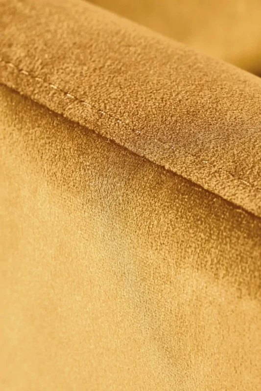 Fotel wypoczynkowy Felipe 2 z podnóżkiem do salonu musztardowy