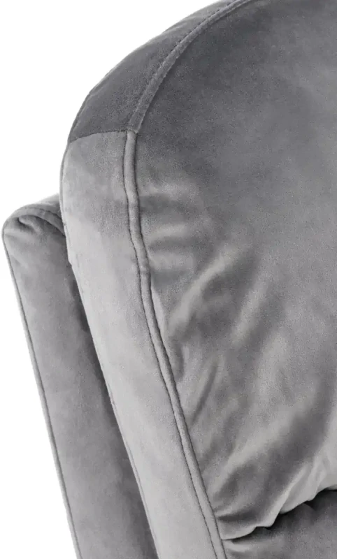 Fotel wypoczynkowy Felipe 2 z podnóżkiem do salonu popielaty