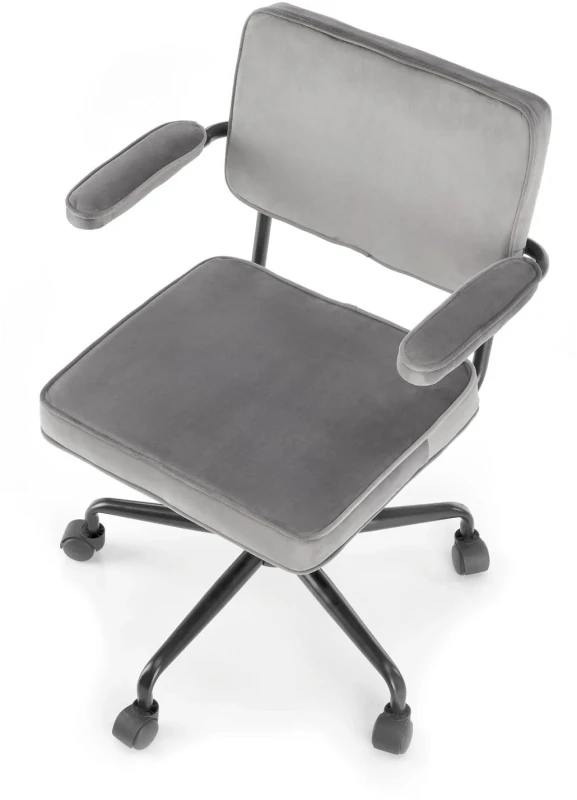 Fotel gabinetowy Fidel obrotowy do biura popielaty