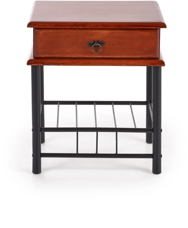 Szafka nocna Fiona z szufladą czereśnia ant/czarny