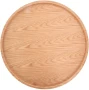 Ława okrągła Florence 80cm dwupoziomowa blat dąb naturalny/czarny