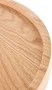 Ława okrągła Florence 80cm dwupoziomowa blat dąb naturalny/czarny