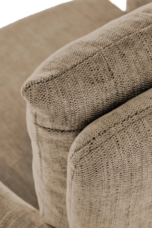 Fotel obrotowy Flores tapicerowany z regulacją wysokości jasny brąz