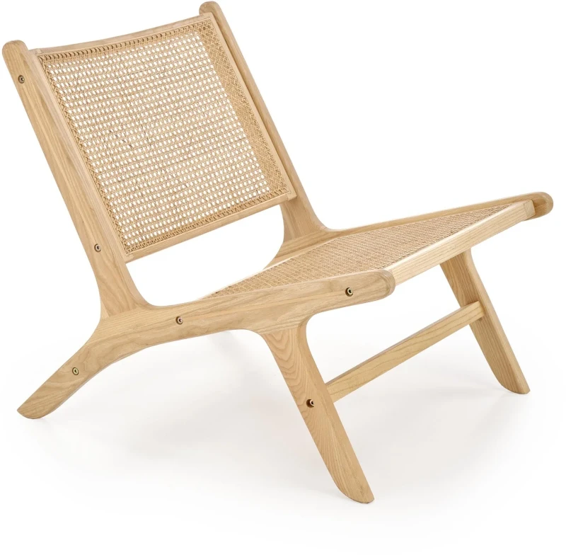 Fotel wypoczynkowy Foden 2 do salonu naturalny