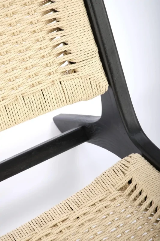 Fotel wypoczynkowy Foden do salonu naturalny/czarny