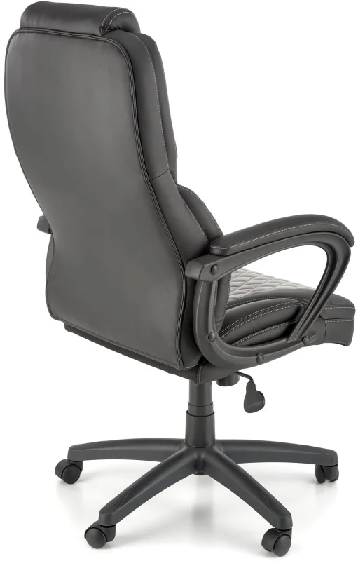 Fotel gabinetowy Gandalf obrotowy do biura czarny/popiel