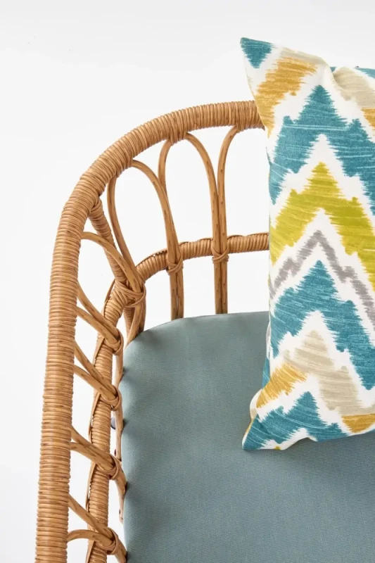 Fotel podwójny Gardena 2S naturalny/czarny/popielaty