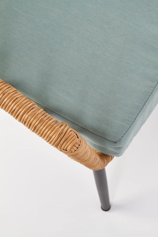 Fotel podwójny Gardena 2S naturalny/czarny/popielaty