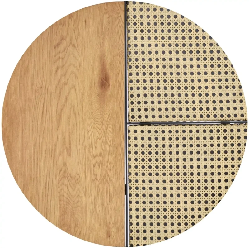 Zestaw dwóch ław stolików Garmina dąb złoty / czarny