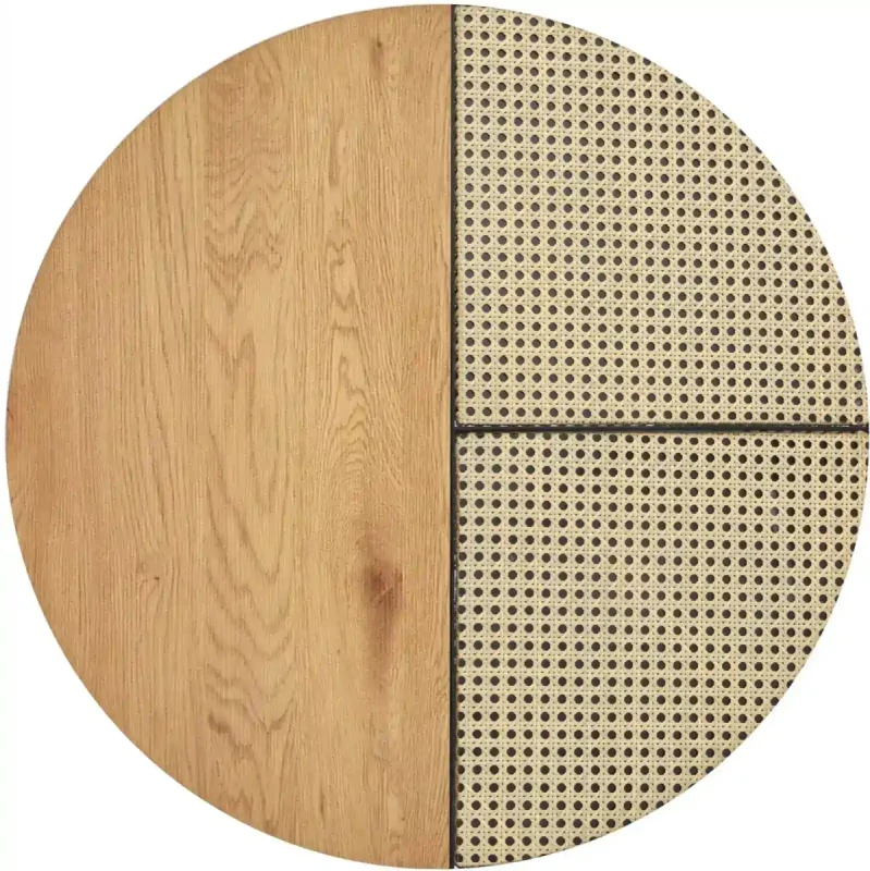 Zestaw dwóch ław stolików Garmina dąb złoty / czarny