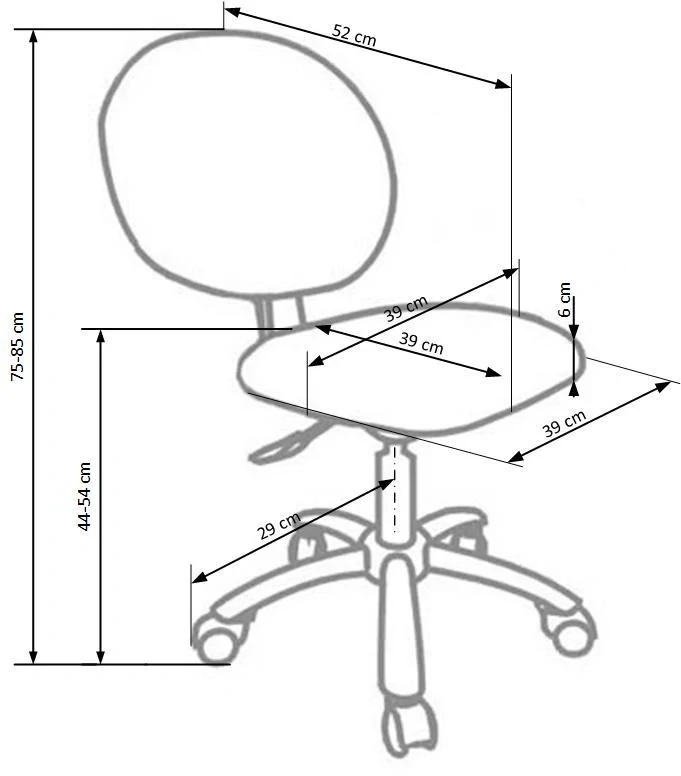 Fotel dziecięcy młodzieżowy Gol obrotowy z ekoskóry zielony