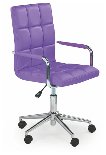 Fotel gabinetowy Gonzo obrotowy do biura fioletowy