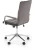 Fotel gabinetowy Gonzo 4 obrotowy do biura popielaty velvet