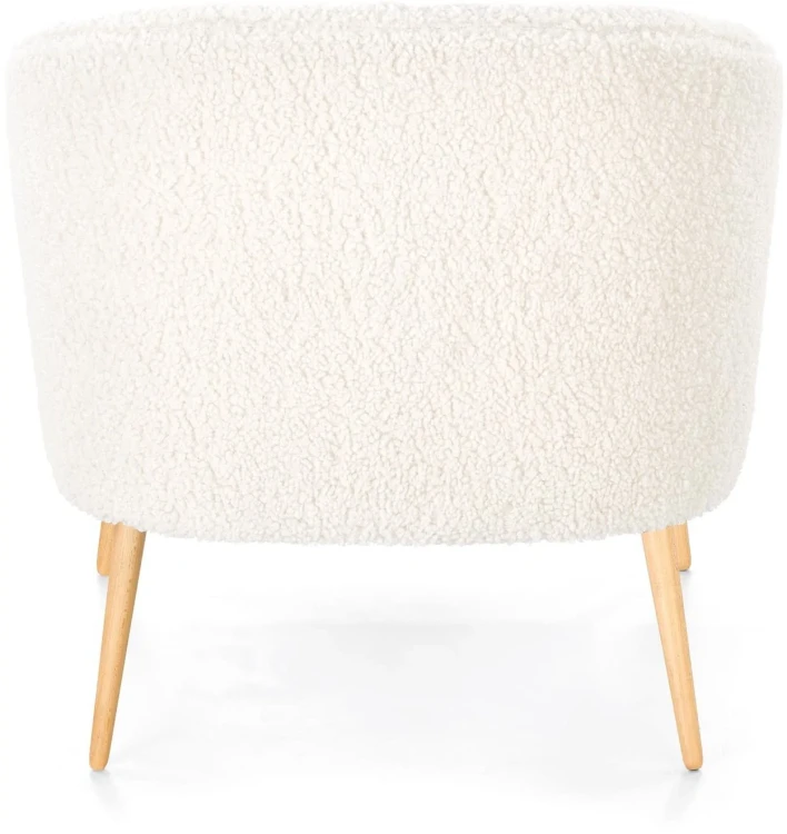 Fotel wypoczynkowy Grifon 2 do salonu kremowy/naturalny