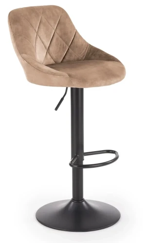 Krzesło barowe hoker H101 z regulacją wysokości beżowy