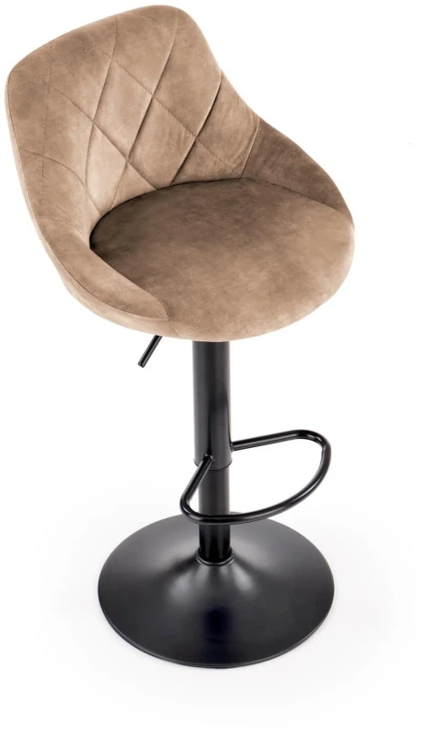 Krzesło barowe hoker H101 z regulacją wysokości beżowy