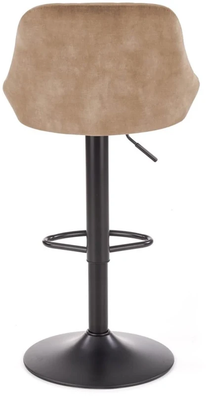 Krzesło barowe hoker H101 z regulacją wysokości beżowy