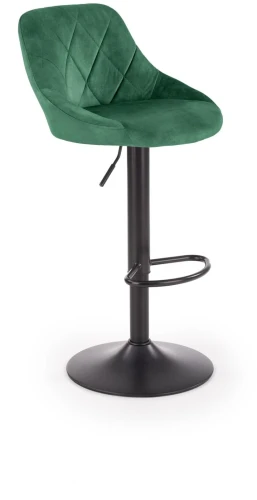 Krzesło barowe H101 z regulacją wysokości ciemny zielony