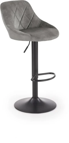 Krzesło barowe H101 z regulacją wysokości popielaty