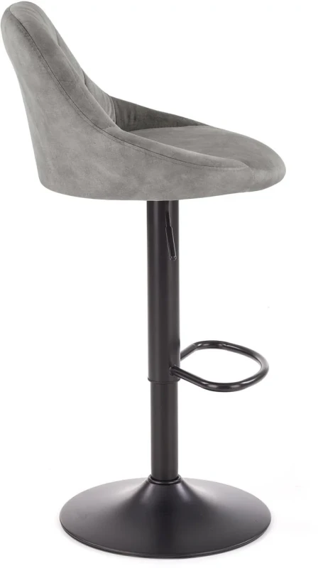 Krzesło barowe H101 z regulacją wysokości popielaty