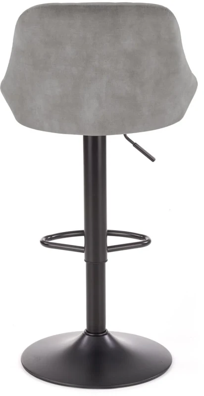 Krzesło barowe H101 z regulacją wysokości popielaty