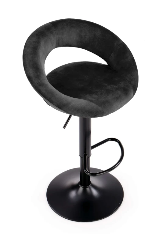 Krzesło barowe H102 z regulacją wysokości czarny