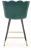 Krzesło barowe H106 ciemny zielony/czarny/złoty