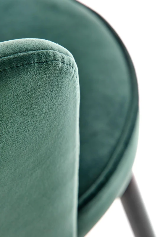 Krzesło barowe H106 ciemny zielony/czarny/złoty