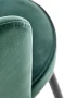 Krzesło barowe H106 ciemny zielony/czarny/złoty