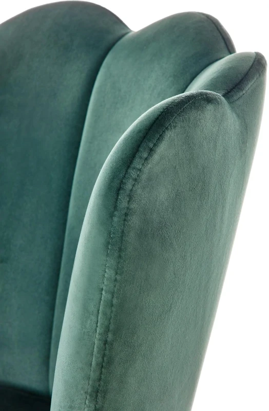 Krzesło barowe H106 ciemny zielony/czarny/złoty